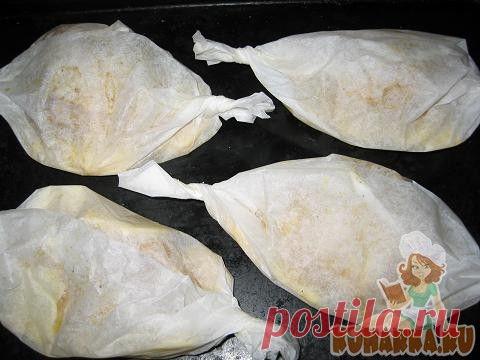 Рецепт: Куриные окорочка с картошкой, запеченные в "конвертиках"