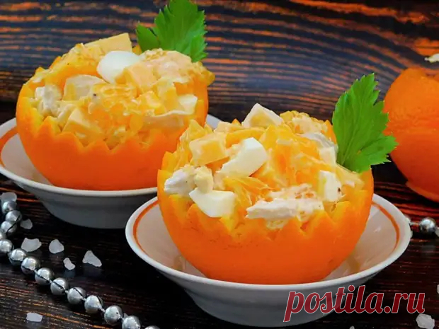 Салат с курицей и апельсинами - Будет вкусно - 12 марта - Медиаплатформа МирТесен