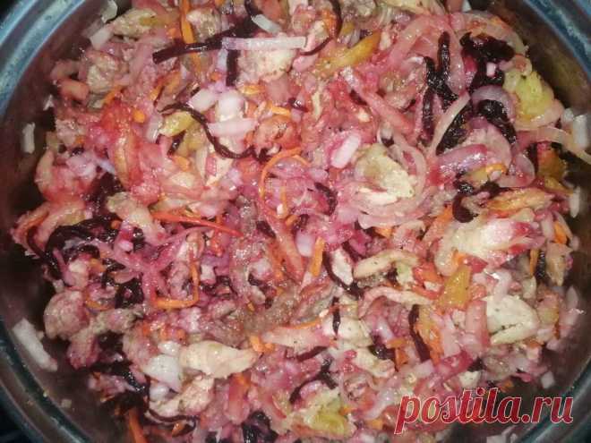 Цай. Салат с жареной картошкой. Вкуснее ничего не ела | Кулинарный техникум | Яндекс Дзен
