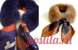 Идея съёмного мехового воротничка