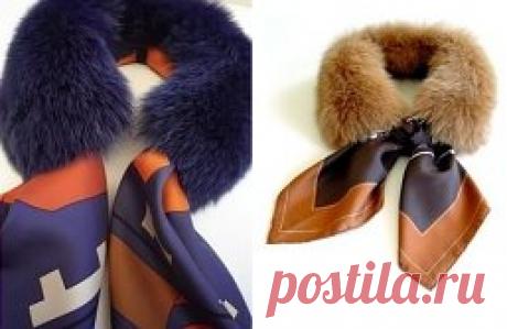 Идея съёмного мехового воротничка