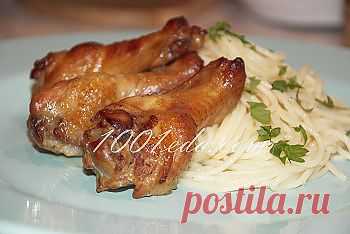 Вкусный рецепт запеченных куриных крылышек - Быстрый обед и ужин . 1001 ЕДА вкусные рецепты с фото!