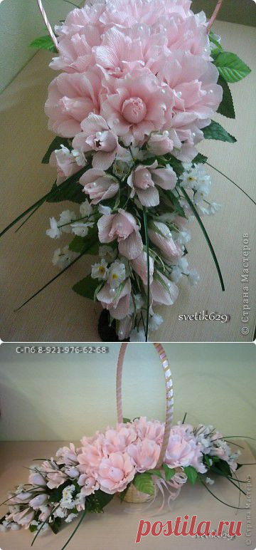 Шикарный букет из конфет и гофрированной бумаги.МК.