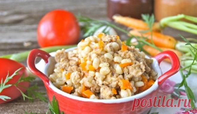 Перловая каша с фаршем: сытное второе блюдо