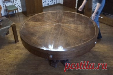Круглый раздвижной стол