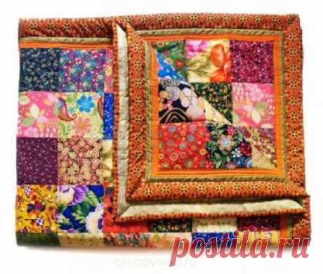 Лоскутное одеяло - купить | Пэчворк, лоскутное шитье | HANDMADE интернет-магазин