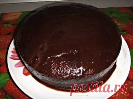 Шоколадное кухэ в мультиварке