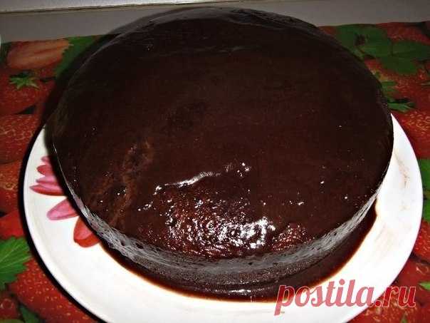 Шоколадное кухэ в мультиварке