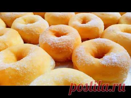 НИКОГДА не впитывает масло🔝ИДЕАЛЬНЫЙ рецепт вкусного пончик с восходящими дрожжами 😋💯