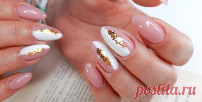 Золотой маникюр 2022. Самый модный вариант дизайна ногтей на весну