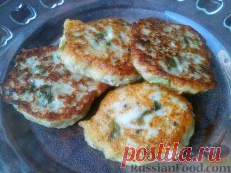Рецепт: Оладьи из картофеля и кабачков на RussianFood.com