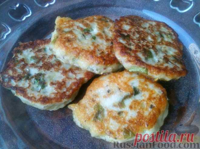 Рецепт: Оладьи из картофеля и кабачков на RussianFood.com