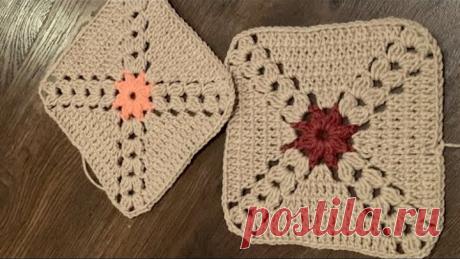 ВЯЖЕМ ВМЕСТЕ КОВРИК КРЮЧКОМ. БАБУШКИН КВАДРАТ