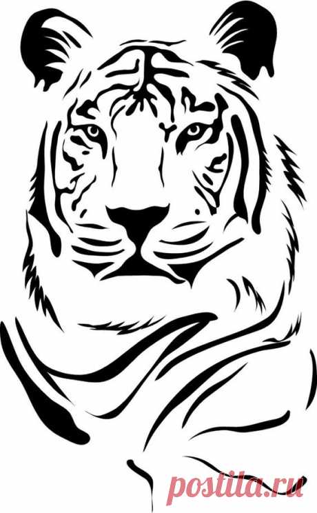 Tiger Portrait Vinyl Lettering animal Decal wall words graphics Home decor bedroom itswritteninvinyl