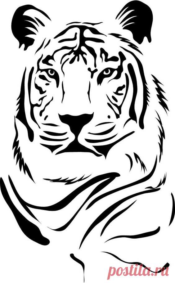 Tiger Portrait Vinyl Lettering animal Decal wall words graphics Home decor bedroom itswritteninvinyl