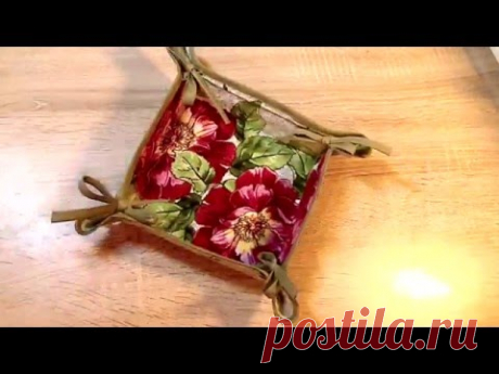 Хлебница из ткани  для сервировки стола своими руками