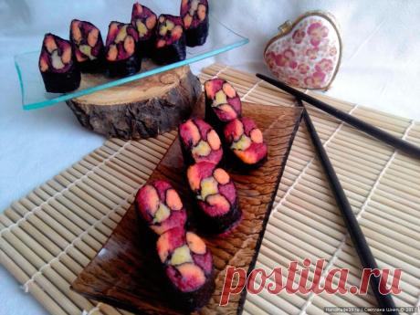 Закуска с селёдкой «Витражи» – рецепт с фото – HandMade39.ru Как приготовить закуску с селёдкой и овощами «Витражи» - пошаговый рецепт с фото (японская кухня). Оригинальное оформление блюд.