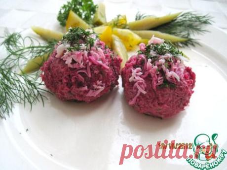 Закуска из сельди, свеклы и картофеля - кулинарный рецепт