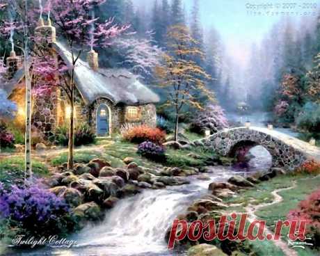 живопись Thomas Kinkade - 69 фото. Фотографии Валентин Иванов.