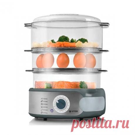 Пароварка Vitek VT-1552 SR
2 640 руб.

Быстрый старт: +
Внешнее отверстие для долива воды во время приготовления: +
Встроенный лоток для яиц: +
Защита от перегрева: +
Индикатор питания: +
Количество чаш: 3
Легко разборная конструкция для компактного хранения: +
Место для хранения шнура: +
Механический таймер, мин.: 75
Мощность, Вт: 900
Технология Vita Steam - мощное парообразование через 15 сек.: +
Чаша для риса/супа/других продуктов: 1,2