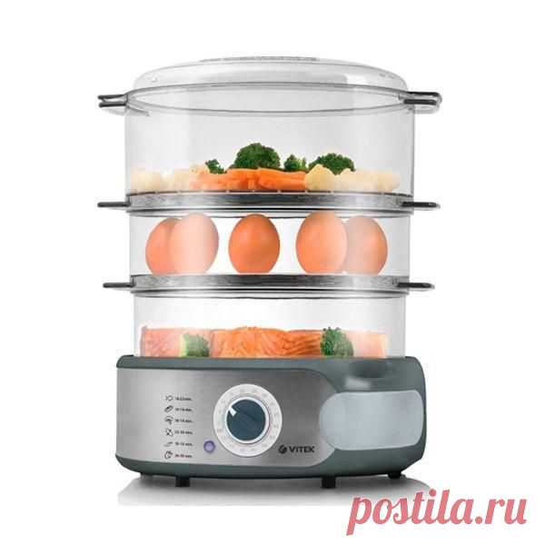 Пароварка Vitek VT-1552 SR
2 640 руб.

Быстрый старт: +
Внешнее отверстие для долива воды во время приготовления: +
Встроенный лоток для яиц: +
Защита от перегрева: +
Индикатор питания: +
Количество чаш: 3
Легко разборная конструкция для компактного хранения: +
Место для хранения шнура: +
Механический таймер, мин.: 75
Мощность, Вт: 900
Технология Vita Steam - мощное парообразование через 15 сек.: +
Чаша для риса/супа/других продуктов: 1,2