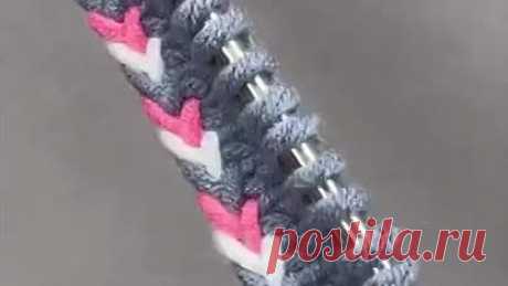 Как связать такой шнурок в виде косички