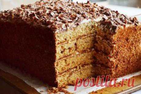 Бисквитный медовик без масла | Мой  садочек