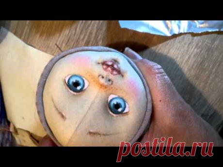 Создание личика текстильной куклы - Ярмарка Мастеров - ручная работа, handmade