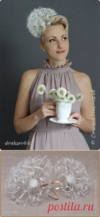 Заколка-одуванчик - Nebka.Ru