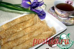 Заварные блины на сметане - кулинарный рецепт