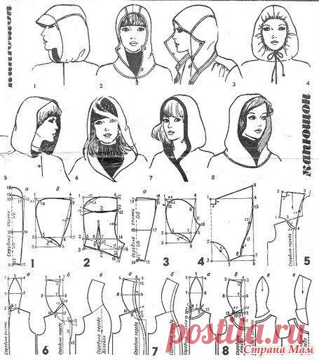 Конструирование капюшонов. - Авторские уроки шитья... моделирование, крой, технология - Страна Мам