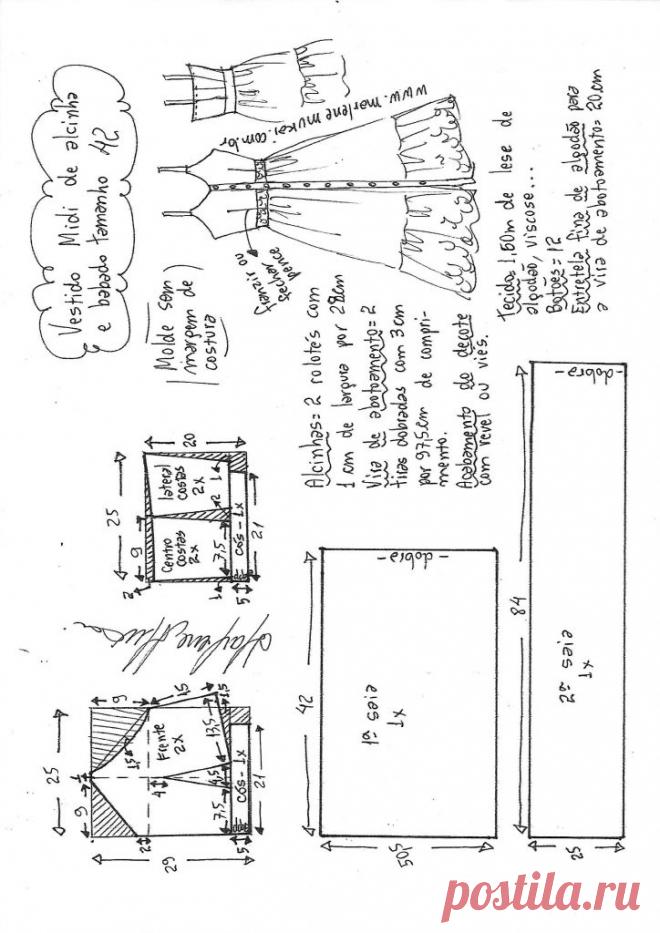 Vestido Midi de alcinha e babados aberto na frente – Marlene Mukai