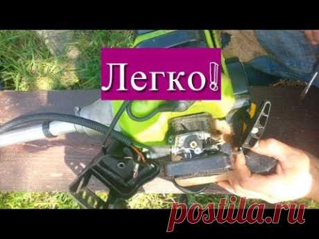 Регулировка карбюратора мотокосы на практике