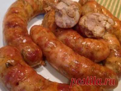 Готовим куриные колбаски дома