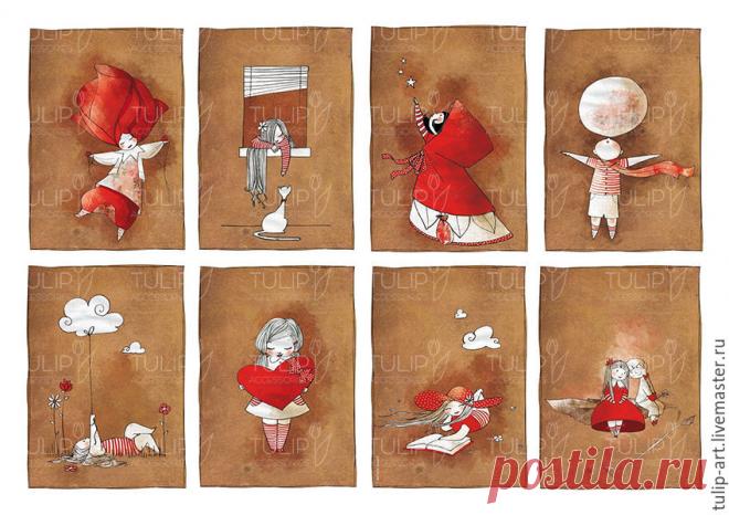 Купить Картинки для ткани,фетра и дерева(перевод утюгом) термотрансфер - иллюстрация, термотрансфер, термотрансферная бумага, картинки