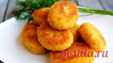 На вкус, как мясные. Из обычной картошки и лука готовлю вкуснейшие котлеты