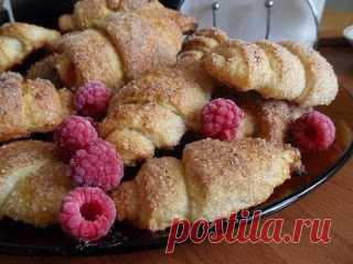 Самые вкусные рецепты: Творожные рогалики
