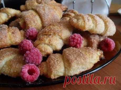 Самые вкусные рецепты: Творожные рогалики