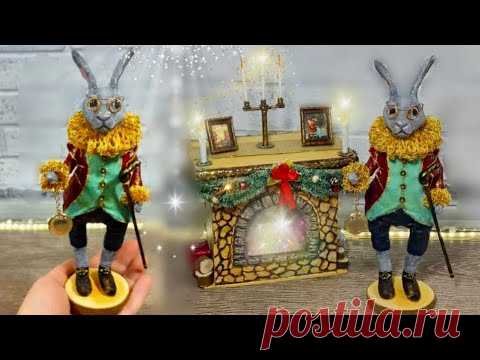 КРОЛИК своими руками из ВАТЫ. Символ 2023. RABBIT craft. Symbol 2023. DIY.