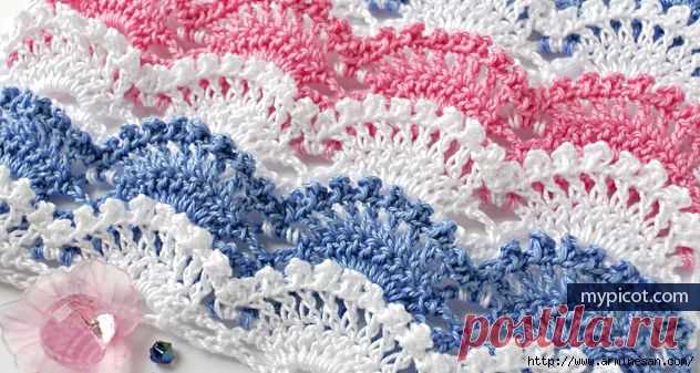 Новинка-ажурный узор крючком!