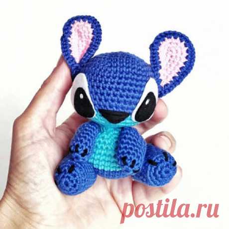Стич амигуруми. Схемы и описания для вязания игрушек крючком! Бесплатный мастер-класс от Татьяны Юриной по вязанию Стича - персонаж из детского мультфильма &quot;Лило и Стич&quot;. Высота вязаной игрушки около 10…