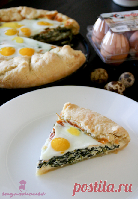 КИШ СЪС СПАНАК И КАШКАВАЛ / SPINACH AND CHEESE QUICHE | sugarmouse