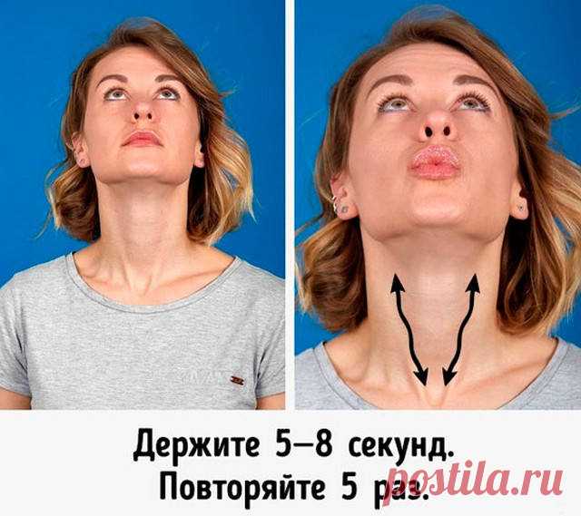 7 самых действенных упражнений, чтобы избавиться от второго подбородка
