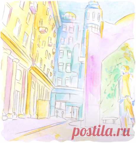 Москва | Акварель | Персональная именная сказка | Лес Солнца | Lessolnca.ru