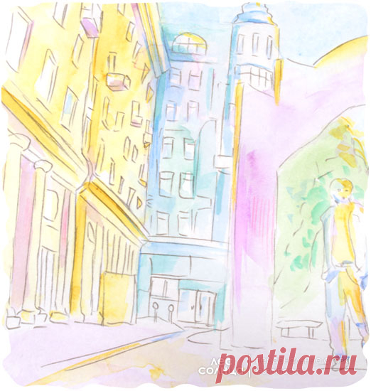 Москва | Акварель | Персональная именная сказка | Лес Солнца | Lessolnca.ru