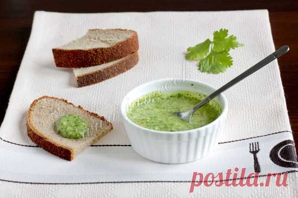 Зеленый соус к рыбе и мясу