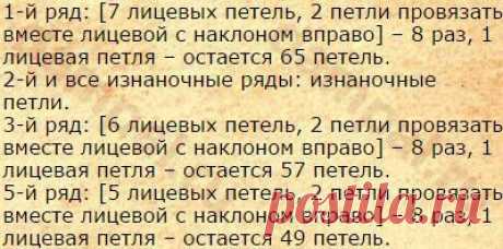 Вязаный берет с косой | DAMские PALьчики. ru