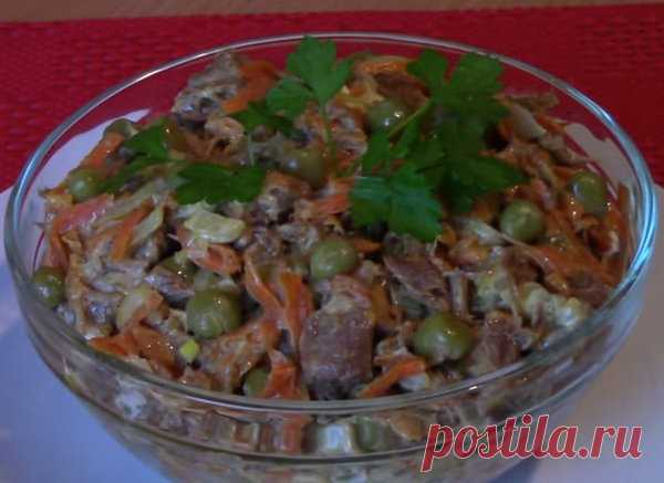 Очень вкусный мясной салат 
