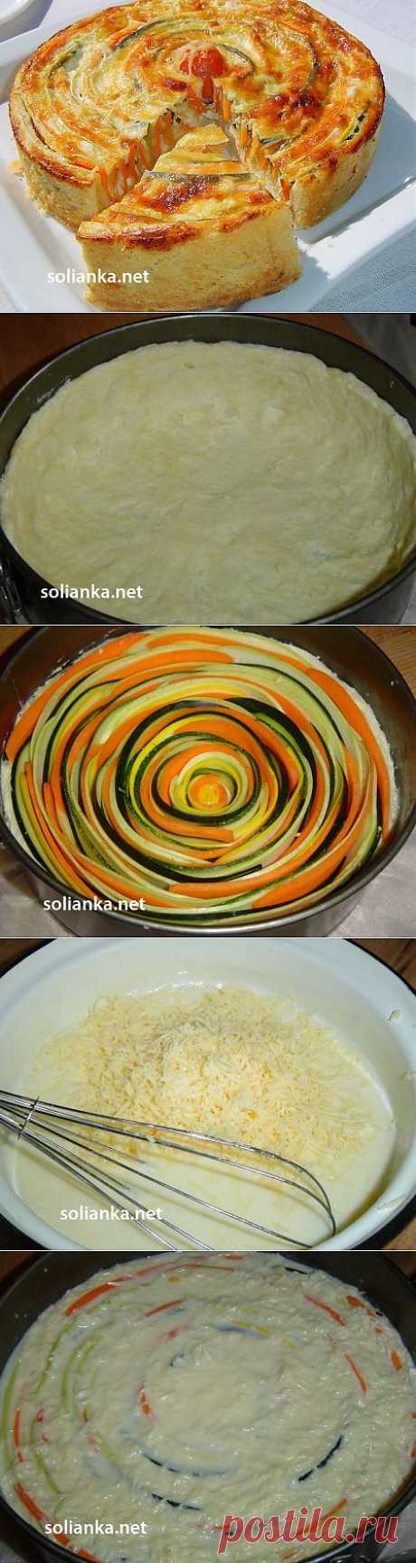 Овощной пирог Полосатик – коронное блюдо
