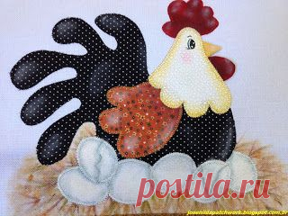 PATCHWORK E IDEIAS: Pano de Copa - Tema Galinha